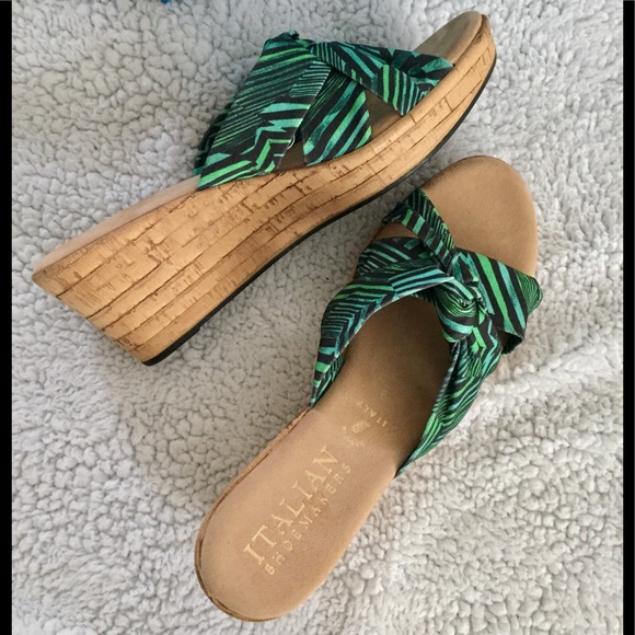 italian shoemakers panache wedge sandal